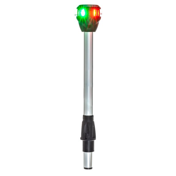 Attwood LightArmor Bi-Color Navigation Pole Light w/Task Light - Straight - 10" | Bundle of 2