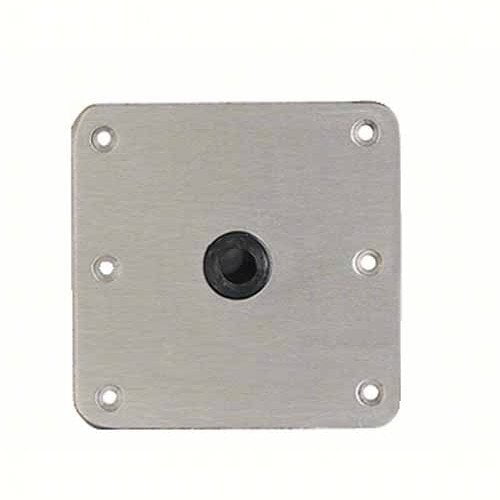 Attwood Lock'N-Pin 3/4" Non-Threaded Stainless Steel Base Plate, 7" x 7"