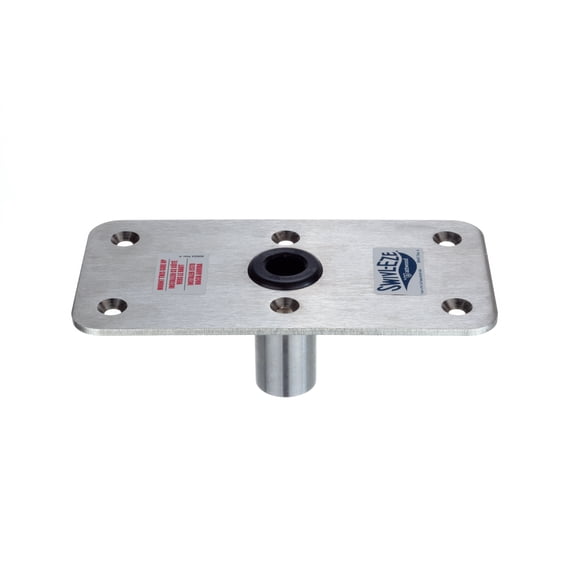 Attwood 4" x 8" Lock-N-Pin Pin Base Plate, 3/4 in
