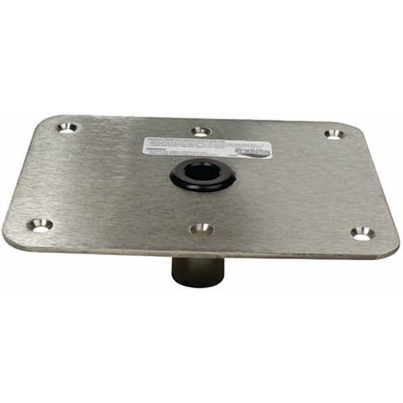 Attwood Lock-N-Pin Base Plate for Secure Boat Seating, 7-inch x 7-inch