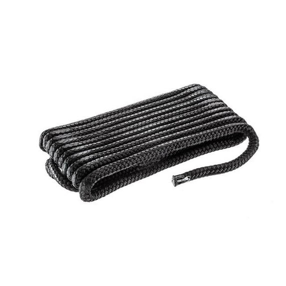 Attwood Marine 1176047 0.37 in. x 15 ft. Double Braided Nylon Rope, Black