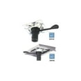 thumbnail image 1 of Attwood Marine 2381501 238 Series Swivl-Eze Plated Steel Left Handle Seat Mount for 2.375 in. dia. Post, 1 of 3