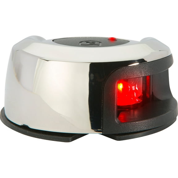 Attwood Marine LightArmor LED 2 nm Vertical Surface Mount Port Side Light with Red Lens