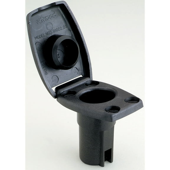 Attwood 91022-7 Oval Two-Pin Base for Angled Pole Light