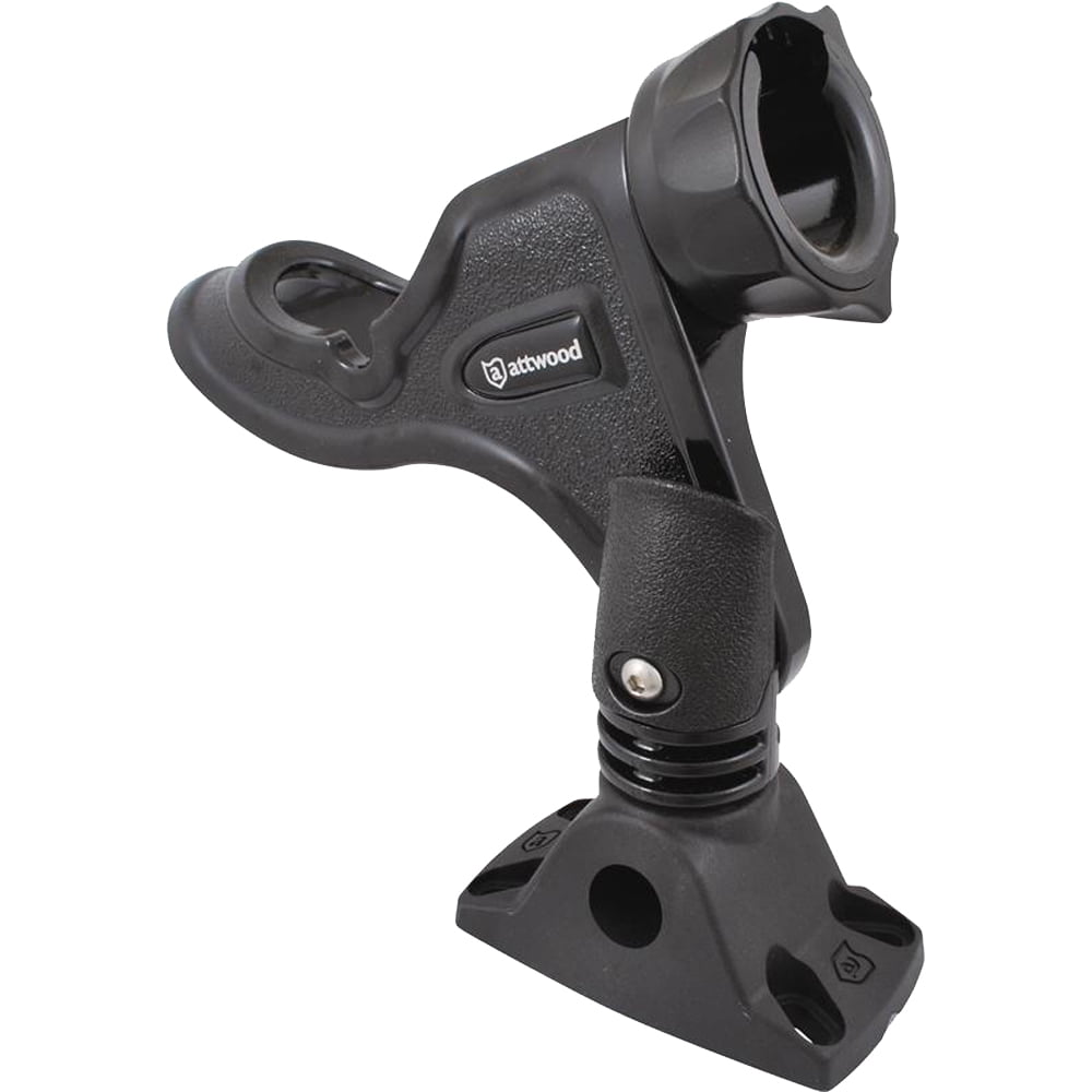 Attwood Pro Series Heavy Duty Rod Holder with Combo Mount, Black