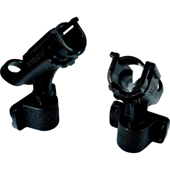 Attwood RH-4646 Black 2 in 1 Non Adjustable Side Mount Rod Holder (2 Pack)