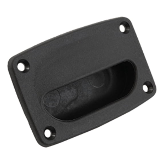 4" Solid Black Outdoor Parts and Accessories Attwood Flush Hatch Pull