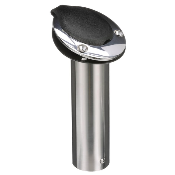 Attwood Stainless Steel Flush Mount 0 Degree Rod Holder, White, Open End