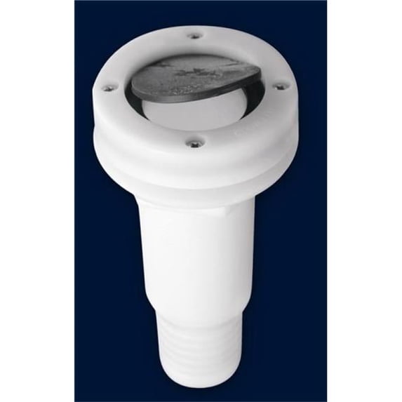 Attwood Thru Hull Scupper for Hose, White, 1-1/2"