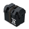 thumbnail image 1 of Attwood Group 24 Black Vented Marine Battery Box with Hold-Down Strap, 1 of 7