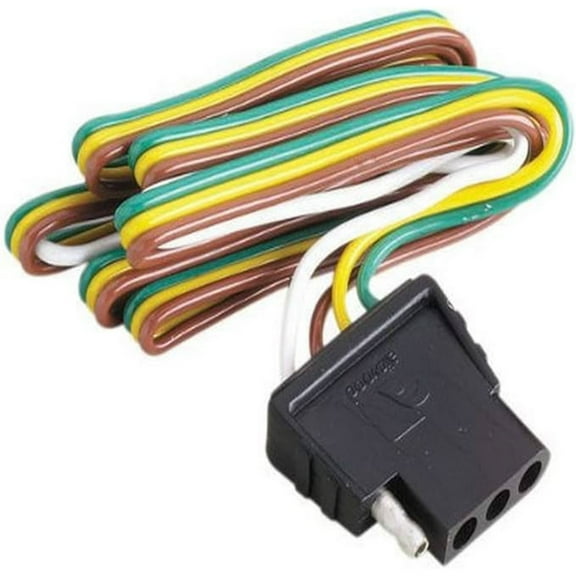 Attwood Wiring Harness/Connector 4-Way Flat, 18" Plug and 48" Socket