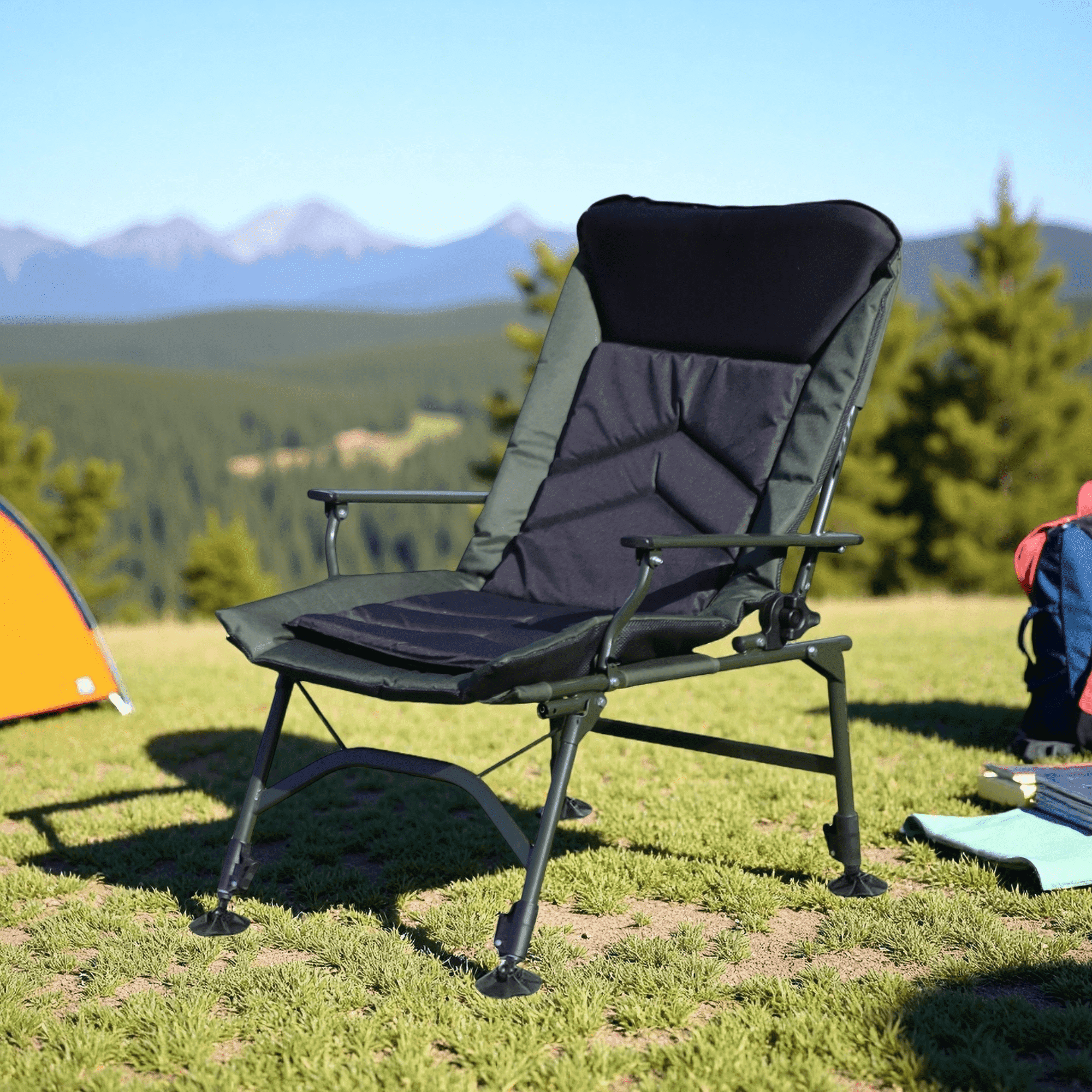 Carp Chair Fishing Chairs Sports Direct Foot Rest Redcamp Camping