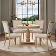 Atumon Kitchen Dining Table Set for 4, Rustic Wood Table and Chairs Set ...