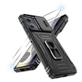 thumbnail image 1 of Atump for Moto Edge 2024 Case with 2Pcs HD Screen Protector, Military Grade Shockproof and Slide Camera Cover, 360° Rotated Ring Kickstand Protective Case for Moto Edge 2024,Black, 1 of 8