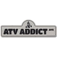 thumbnail image 1 of Atv Addict Street Sign | Indoor/Outdoor | Funny Home Decor for Garages, Living Rooms, Bedroom, Offices | SignMission personalized gift, 1 of 5