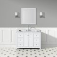 thumbnail image 1 of Atwell 48 Inch Modern Console Vanity with Oval Undermount Sink - White, 1 of 2