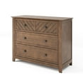 thumbnail image 1 of Child Craft Atwood 42" Interlocking 3-Drawer Dresser for Nursery or Bedroom, Chevron Design, Cocoa Bean, 1 of 6