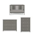 thumbnail image 1 of Child Craft Atwood Euro Crib, Dresser & Chest Nursery Set, 3-in-1 Convertible Crib, Lunar Gray, 3-Piece, 1 of 8