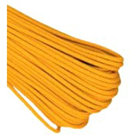 Atwood Paracord - 100' x 3/32" Tactical Cord 4 Nylon Strand Core 275 Test Weight 275lbs (Air Force Gold)