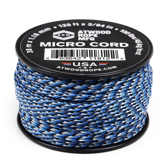 Atwood Rope MFG 1.18mm Micro Cord - Blue Snake - 500ft