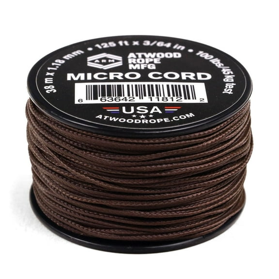 Atwood Rope MFG 1.18mm Micro Cord - Brown - 125ft