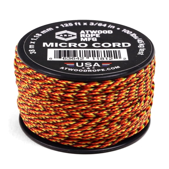 Atwood Rope MFG 1.18mm Micro Cord - Fireball - 125ft