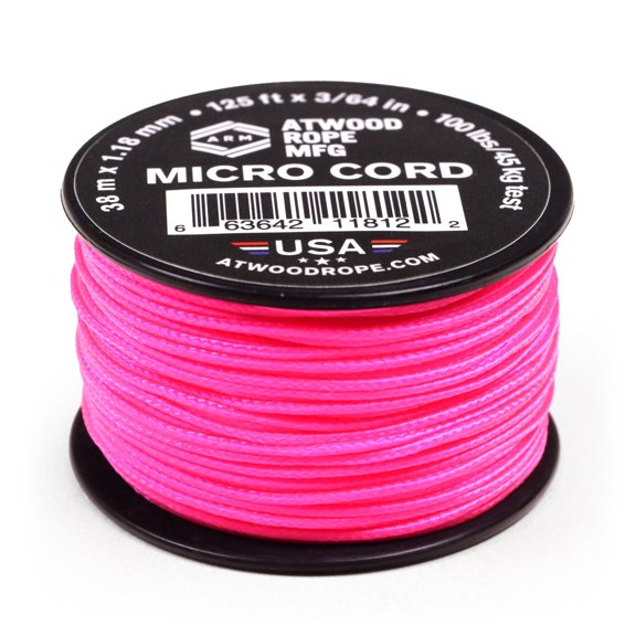 Atwood Rope MFG 1.18mm Micro Cord - Hot Pink - 500ft