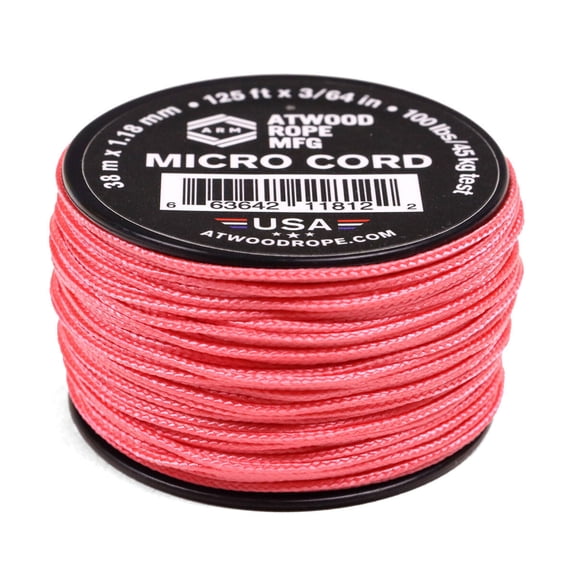 Atwood Rope MFG 1.18mm Micro Cord - Pink - 1000ft