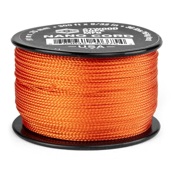 Atwood Rope MFG - .75mm Nano Cord - Burnt Orange - 300ft