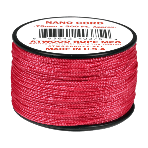 Atwood Rope MFG - .75mm Nano Cord - Fuchsia - 300ft