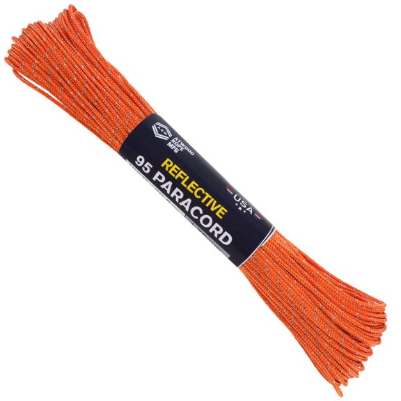 Atwood Rope MFG 95 Paracord - Burnt Orange Reflective - 100ft
