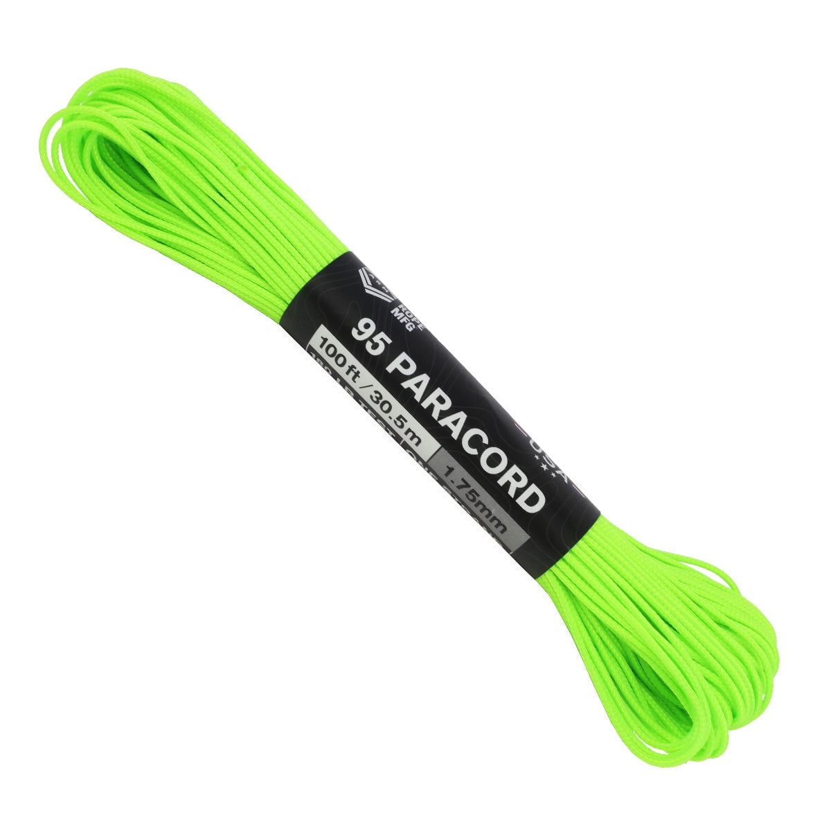 ATWOOD ROPE MFG Paracord Fibbia 3/8 - Fatto In USA, Corda Militare Per Sopravvivenza E Artigianato