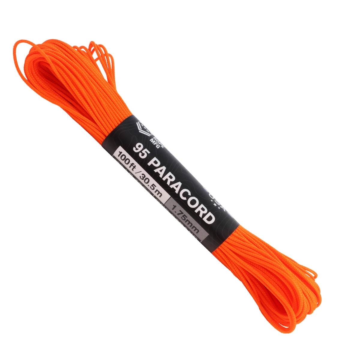 550 Paracord Neon Orange Made in the USA Polyester/Nylon Type 111