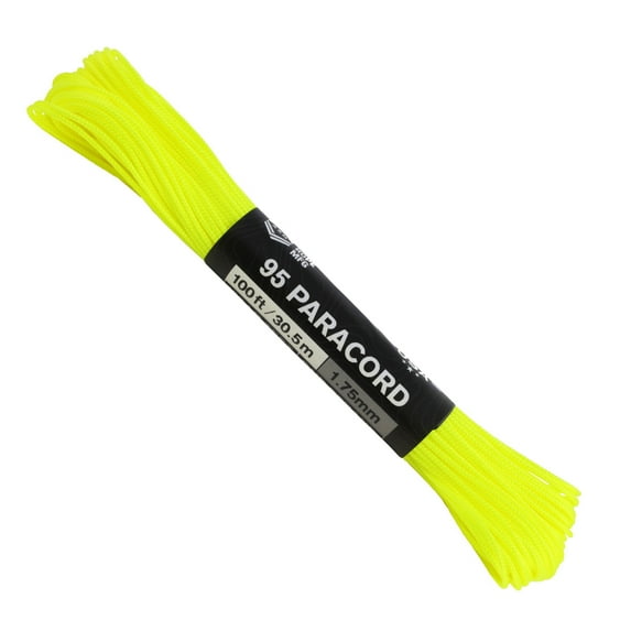 Atwood Rope MFG 95 Paracord - Neon Yellow - 100ft
