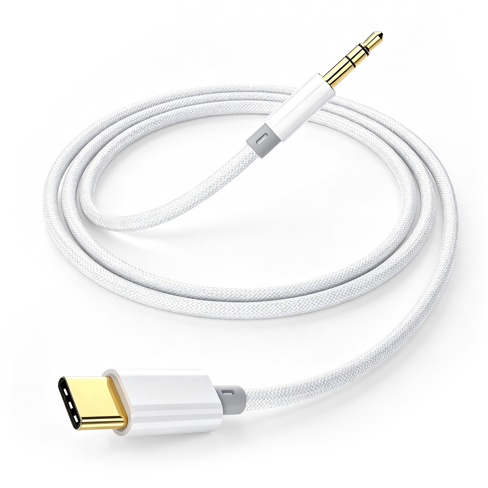 Atzeste 3.5mm AUX Audio Cable, HiFi Stereo Auxiliary Cord with Bluetrum Digital Audio Solution, Gold-Plated Connectors, Nylon Braided, Compatible with Car, Headphones, Speakers, Tablets, Smartphones