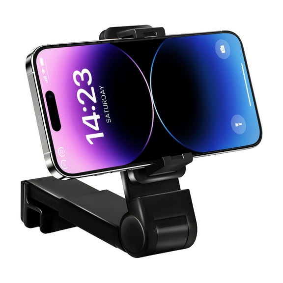 Atzeste Airplane Phone Holder Mount, Multi-Directional 360 Adjustable & Foldable Travel Essentials, Universal Hands-Free Phone Stand, Compact Airplane Travel Accessory for Flying