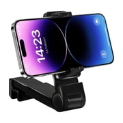 Atzeste Airplane Phone Holder Mount, Multi-Directional 360° Adjustable & Foldable Travel Essentials, Universal Hands-Free Phone Stand, Compact Airplane Travel Accessory for Flying