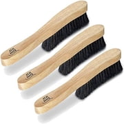 Atzi Hats Fedora Felt Hat Brush Lint Remover Duster Brushes 100% Horse Hair 3 Pack