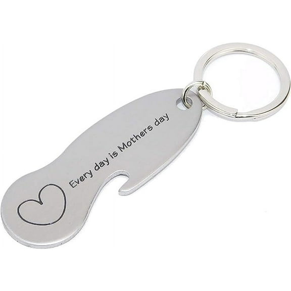 Atzi Hats Mothers Day Keychain Every Day Is Mothers Day Best Gift For Mom Under 10 Dollars From Son Daughter Grandma Bottle Opener Heart
