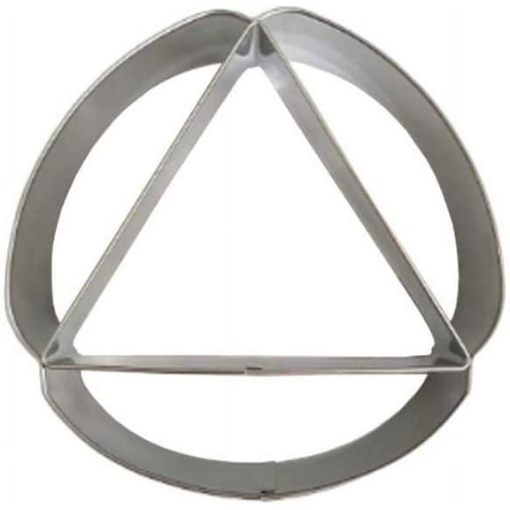 Au Bon Cake Purim Stainless Steel Hamantaschen Cutter Maker 4 Inch