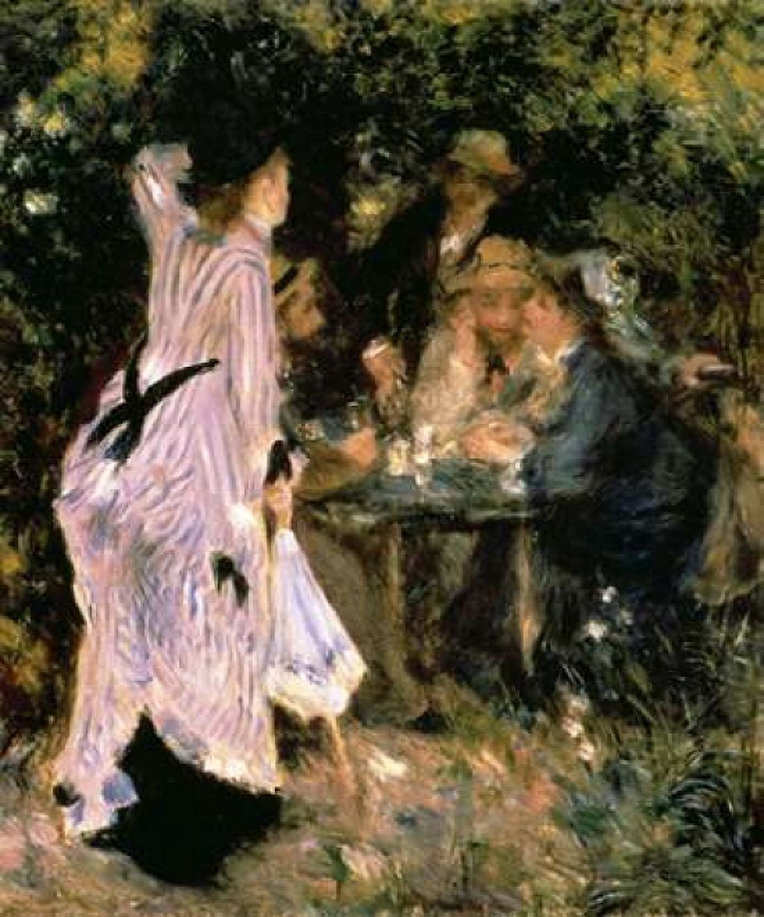 Au Jardin Du Moulin Canvas Art - Pierre-Auguste Renoir (20 x 24)