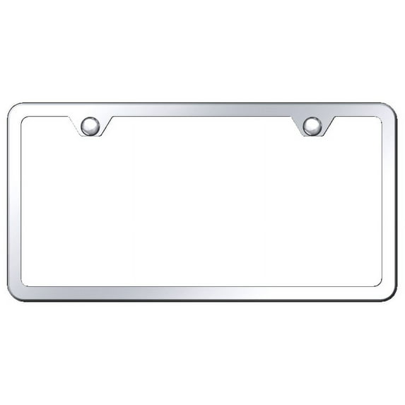Au-TOMOTIVE GOLD 2-Hole Slimline Frame - Mirror Polished Stainless