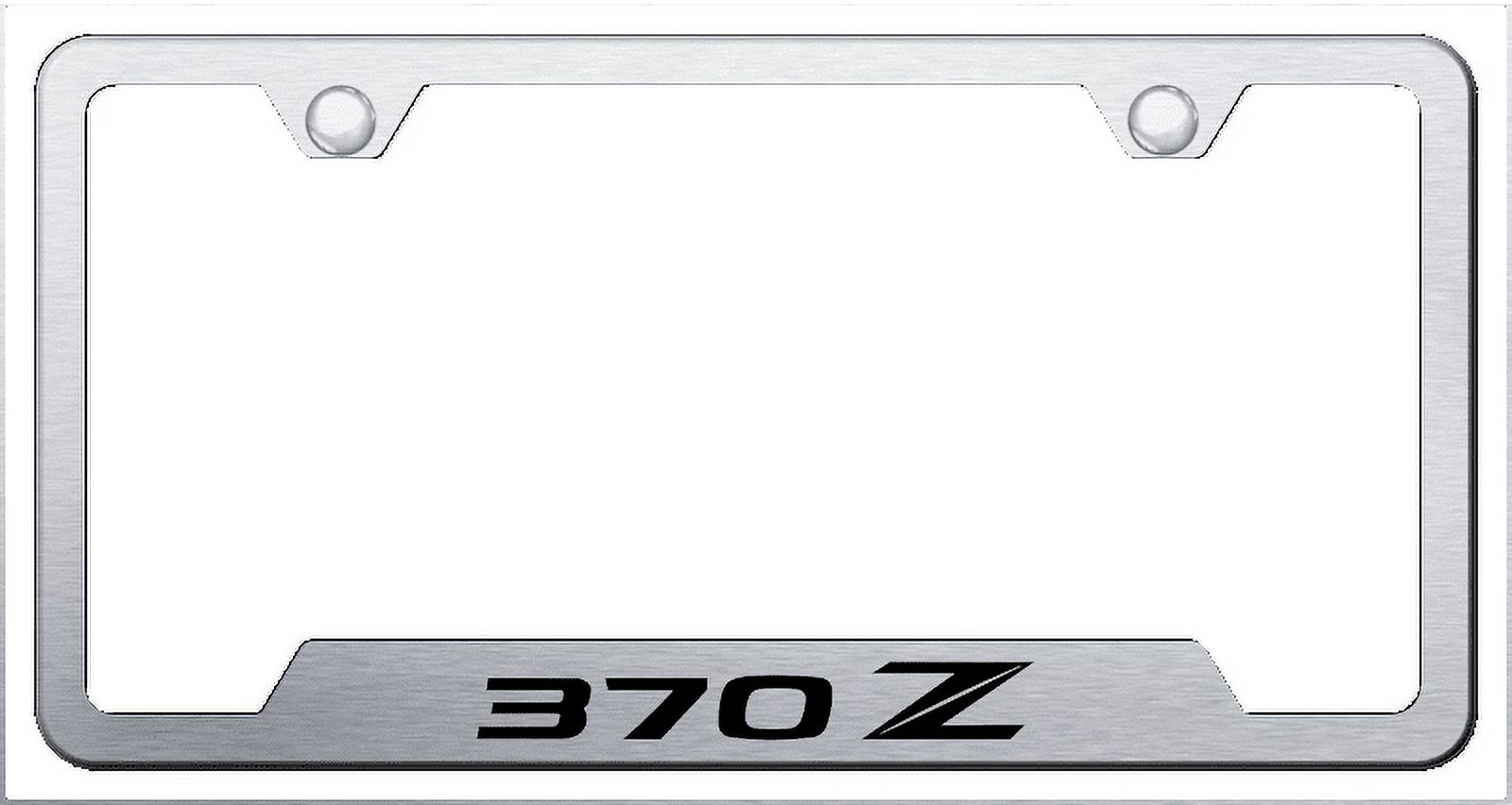 Au-TOMOTIVE GOLD 370Z (Stylized Z) Laser Etched Cut-Out Frame - Brushed ...