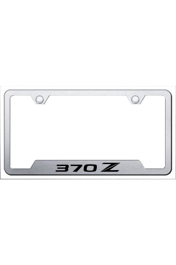 370Z (Stylized Z) Laser Etched Cut-Out Frame - Brushed