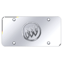 Au-TOMOTIVE GOLD Buick Logo Chrome on Chrome Plate (No Fill)