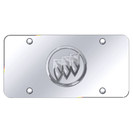 Au-TOMOTIVE GOLD Buick Logo Chrome on Chrome Plate (No Fill)