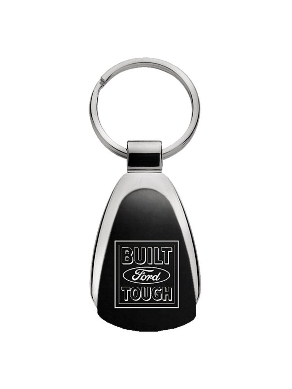 Built Ford Tough Black Teardrop Key Fob