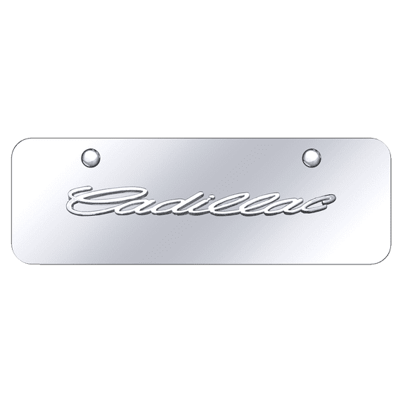 Au-TOMOTIVE GOLD Cadillac Name CHR/CHR Mini Plate