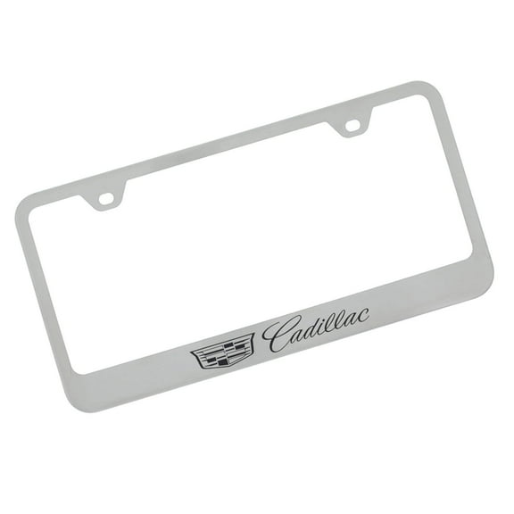 Au-TOMOTIVE GOLD Cadillac (New Logo) Laser Etched Frame - Brushed