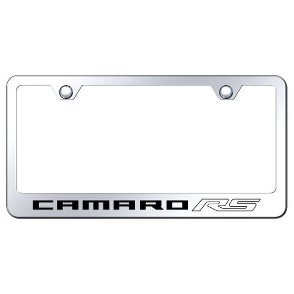 Au-TOMOTIVE GOLD Camaro RS Laser Etched Frame - Mirrored